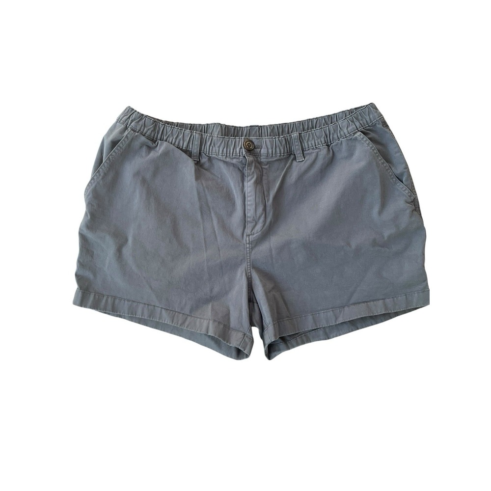 Chubbies Men Shorts Khaki Everywear Shorts 4" Inseam‎ Elastic Waist, Size 2XL